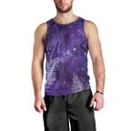 Aotearoa Taniko Matariki Men Tank Top Cosmic Violet