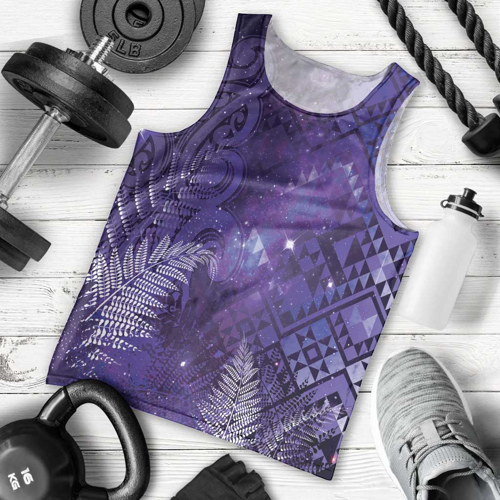Aotearoa Taniko Matariki Men Tank Top Cosmic Violet
