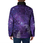 Aotearoa Taniko Matariki Padded Jacket Cosmic Violet