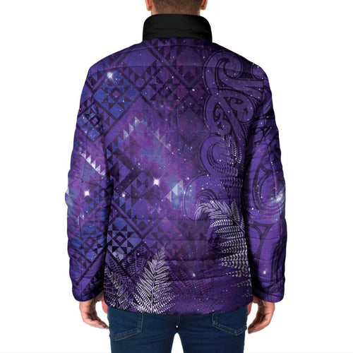 Aotearoa Taniko Matariki Padded Jacket Cosmic Violet
