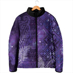 Aotearoa Taniko Matariki Padded Jacket Cosmic Violet