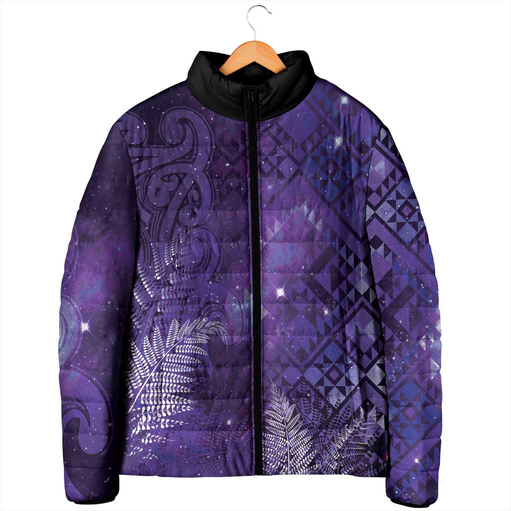 Aotearoa Taniko Matariki Padded Jacket Cosmic Violet