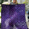 Aotearoa Taniko Matariki Quilt Cosmic Violet