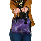 Aotearoa Taniko Matariki Shoulder Handbag Cosmic Violet