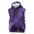 Aotearoa Taniko Matariki Sleeveless Hoodie Cosmic Violet