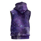 Aotearoa Taniko Matariki Sleeveless Hoodie Cosmic Violet