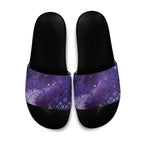 Aotearoa Taniko Matariki Slide Sandals Cosmic Violet