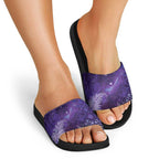 Aotearoa Taniko Matariki Slide Sandals Cosmic Violet