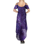 Aotearoa Taniko Matariki Summer Maxi Dress Cosmic Violet