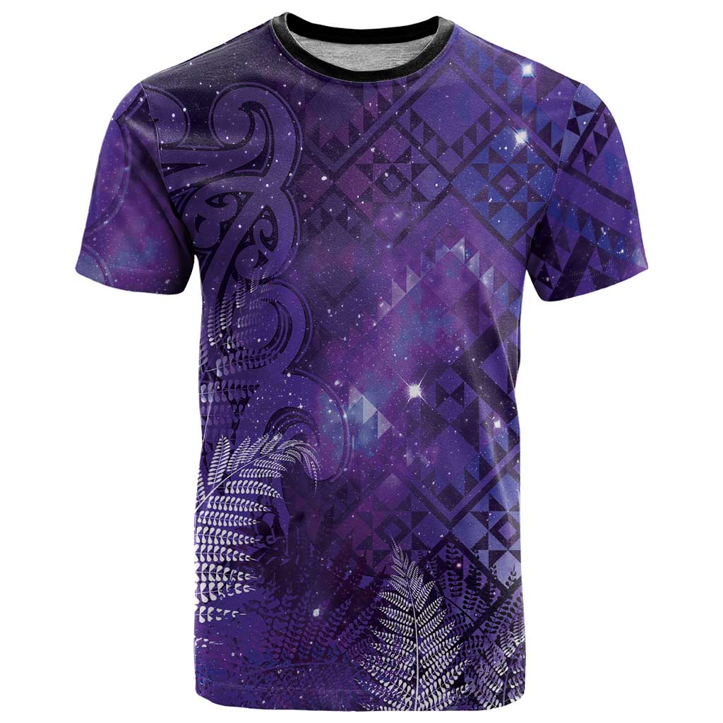 Aotearoa Taniko Matariki T Shirt Cosmic Violet