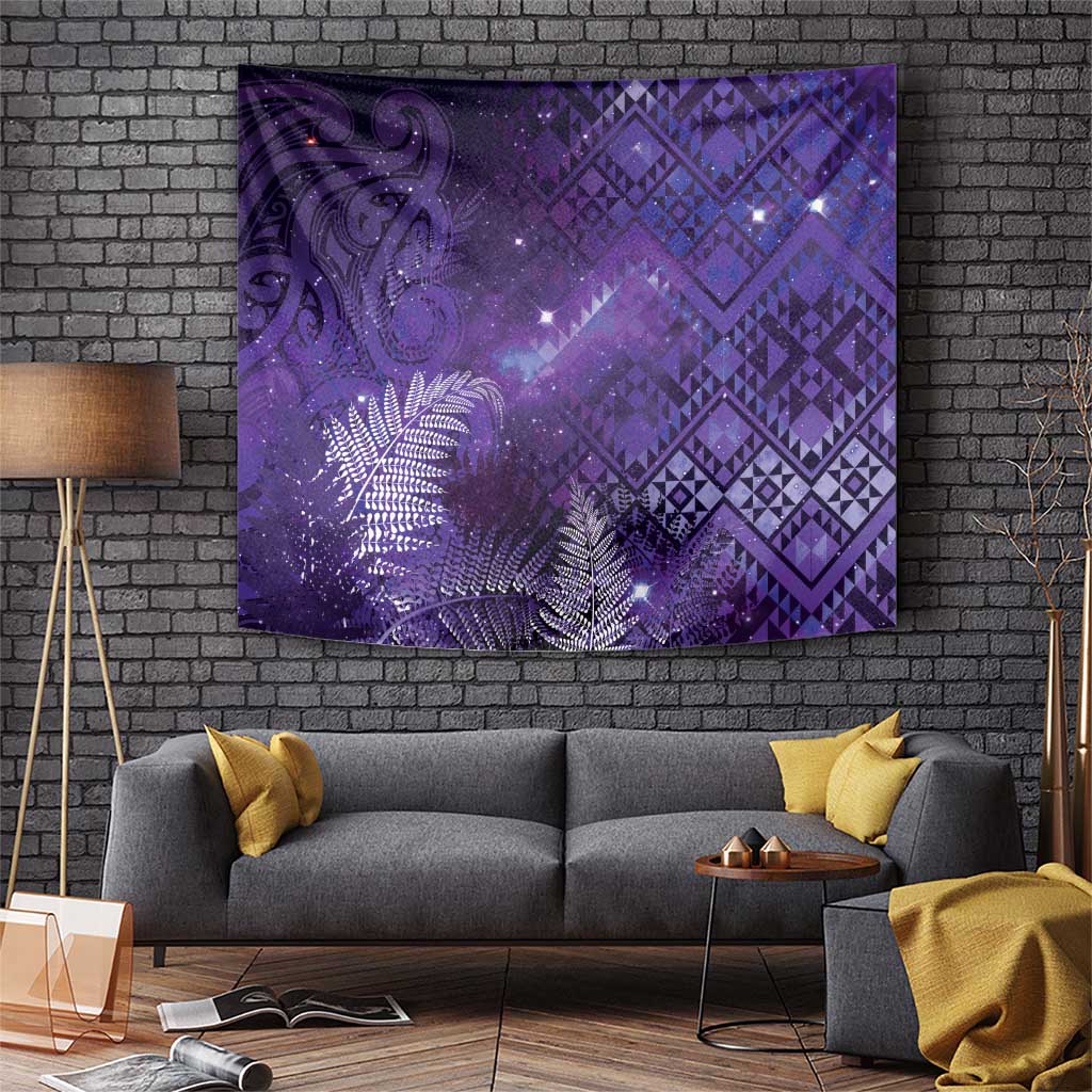 Aotearoa Taniko Matariki Tapestry Cosmic Violet