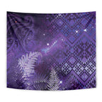 Aotearoa Taniko Matariki Tapestry Cosmic Violet