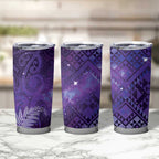 Aotearoa Taniko Matariki Tumbler Cup Cosmic Violet