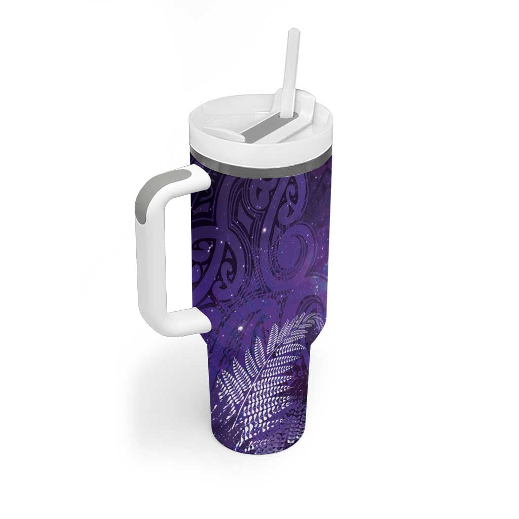 Aotearoa Taniko Matariki Tumbler With Handle Cosmic Violet