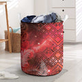 Aotearoa Taniko Matariki Laundry Basket Cosmic Red