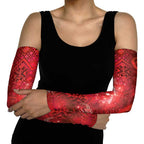 Aotearoa Taniko Matariki Arm Sleeves Cosmic Red