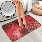 Aotearoa Taniko Matariki Bathroom Set Cosmic Red