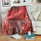 Aotearoa Taniko Matariki Blanket Cosmic Red