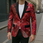 Aotearoa Taniko Matariki Blazer Cosmic Red