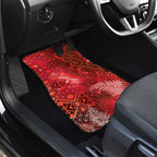 Aotearoa Taniko Matariki Car Mats Cosmic Red