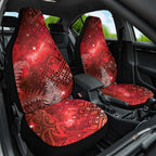 Aotearoa Taniko Matariki Car Seat Cover Cosmic Red