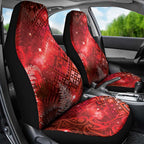 Aotearoa Taniko Matariki Car Seat Cover Cosmic Red
