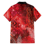 Aotearoa Taniko Matariki Family Matching Tank Maxi Dress and Hawaiian Shirt Cosmic Red