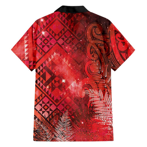 Aotearoa Taniko Matariki Hawaiian Shirt Cosmic Red