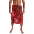 Aotearoa Taniko Matariki Lavalava Cosmic Red