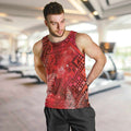 Aotearoa Taniko Matariki Men Tank Top Cosmic Red