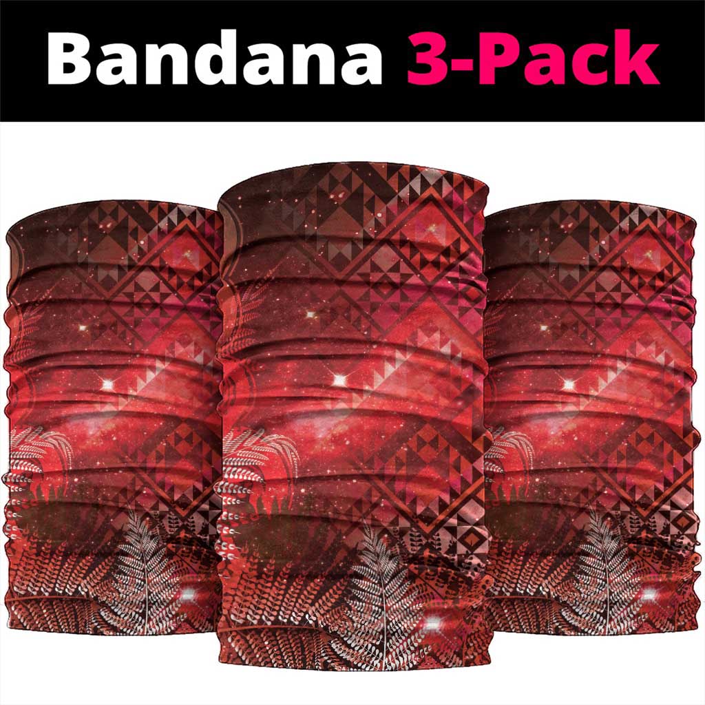 Aotearoa Taniko Matariki Neck Gaiter Cosmic Red