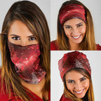 Aotearoa Taniko Matariki Neck Gaiter Cosmic Red