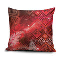 Aotearoa Taniko Matariki Pillow Cover Cosmic Red