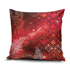 Aotearoa Taniko Matariki Pillow Cover Cosmic Red