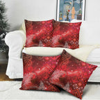 Aotearoa Taniko Matariki Pillow Cover Cosmic Red