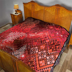 Aotearoa Taniko Matariki Quilt Cosmic Red