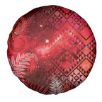 Aotearoa Taniko Matariki Spare Tire Cover Cosmic Red