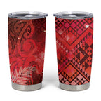 Aotearoa Taniko Matariki Tumbler Cup Cosmic Red