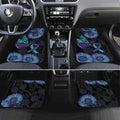 Australia Indigenous Car Mats Teal & Purple Sunflower Aboriginal Arts