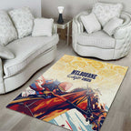 Melbourne Horse Racing Area Rug Yellow Rose Champion LT7