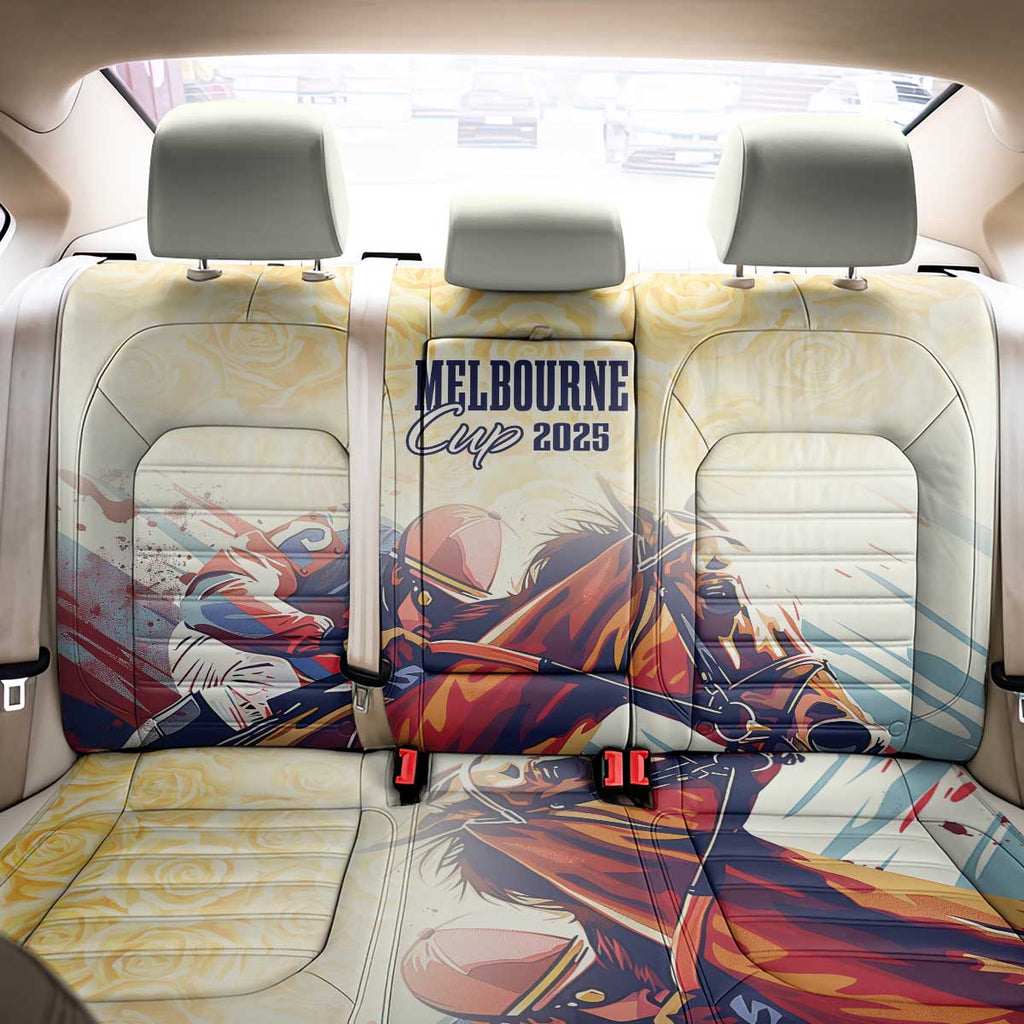 Melbourne Horse Racing Back Car Seat Cover Yellow Rose Champion LT7