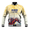 Melbourne Horse Racing Baseball Jacket Yellow Rose Champion LT7