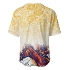 Melbourne Horse Racing Baseball Jersey Yellow Rose Champion LT7