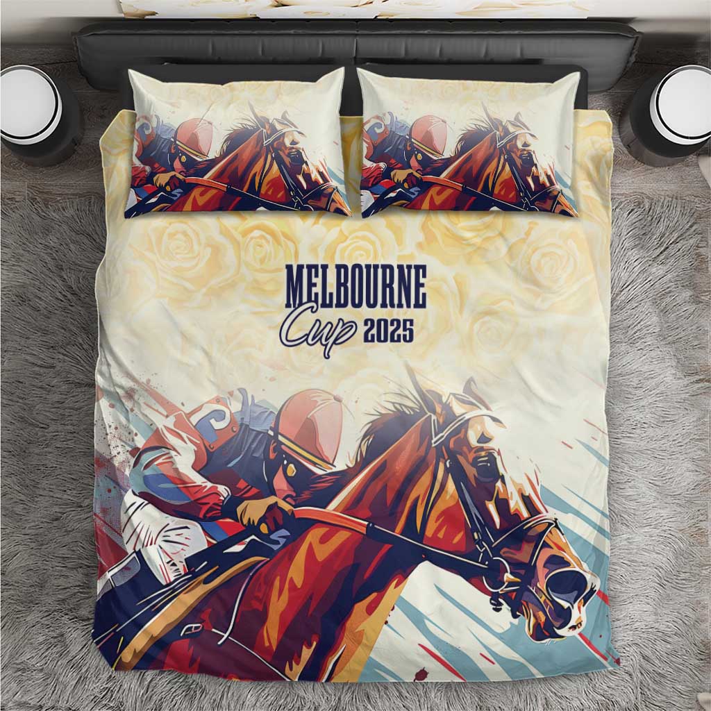 Melbourne Horse Racing Bedding Set Yellow Rose Champion LT7