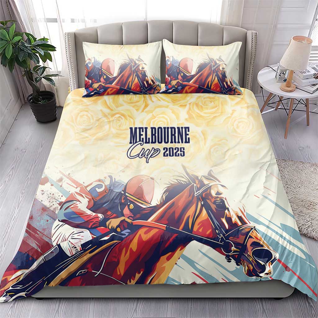 Melbourne Horse Racing Bedding Set Yellow Rose Champion LT7