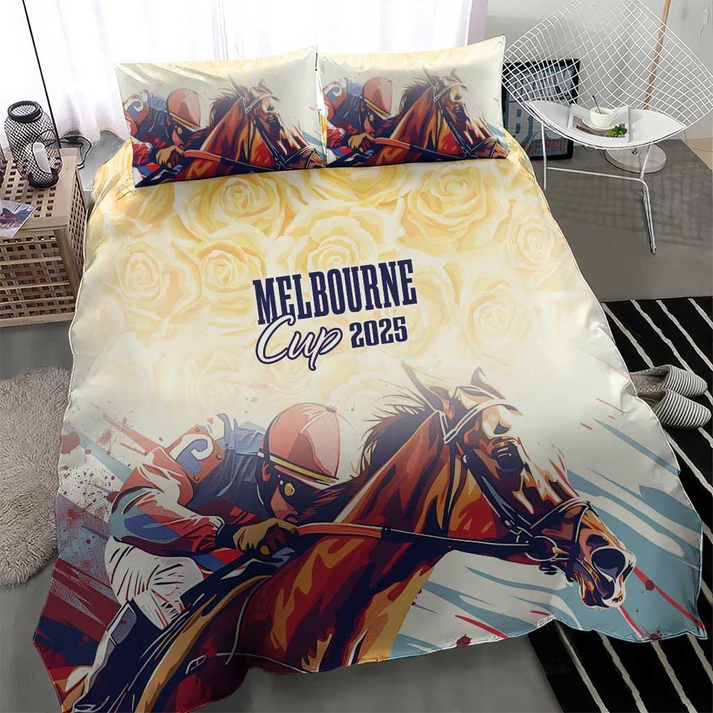 Melbourne Horse Racing Bedding Set Yellow Rose Champion LT7