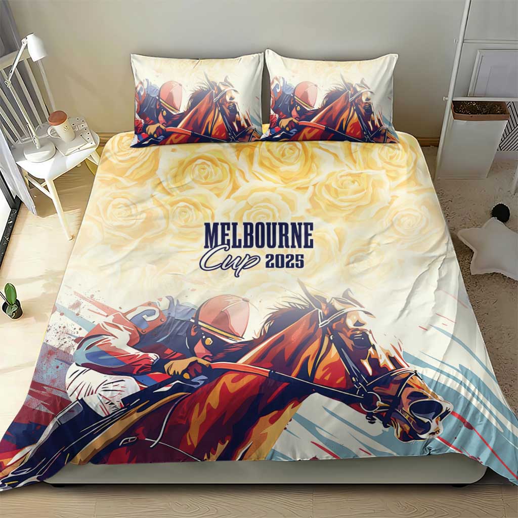 Melbourne Horse Racing Bedding Set Yellow Rose Champion LT7