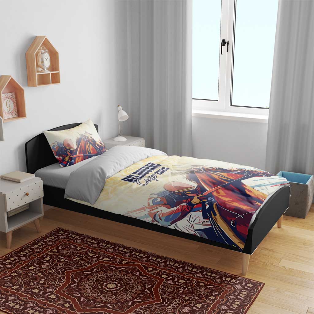 Melbourne Horse Racing Bedding Set Yellow Rose Champion LT7