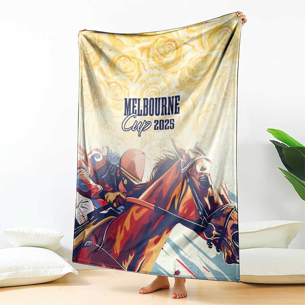 Melbourne Horse Racing Blanket Yellow Rose Champion LT7