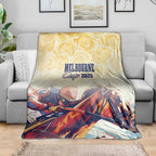 Melbourne Horse Racing Blanket Yellow Rose Champion LT7